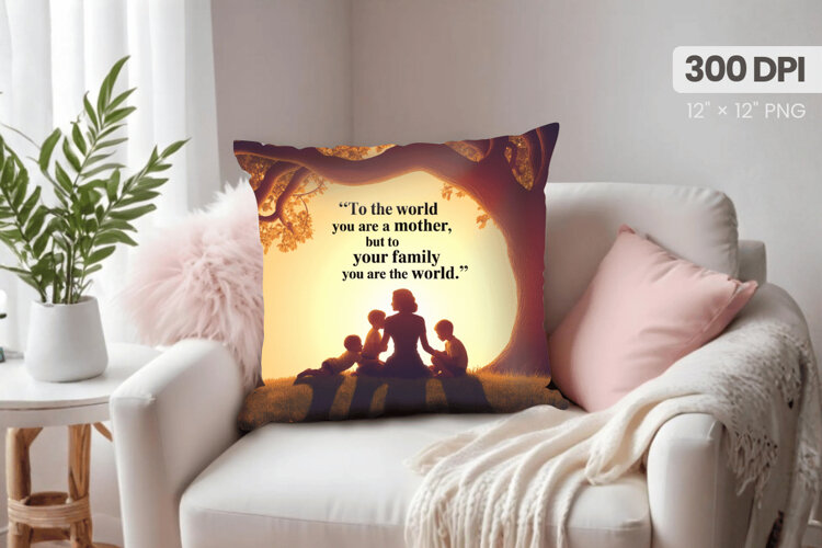 Inspirational Quotes Pillow PNG Motivational PNG Sublimation example image 1