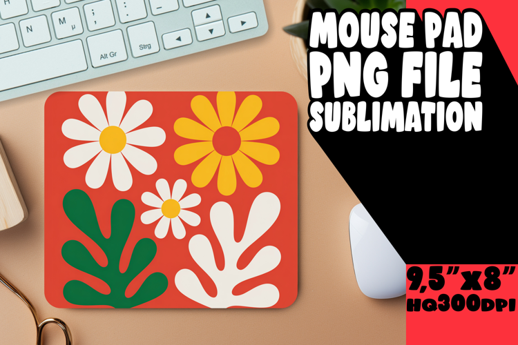 Joyful Mouse Pad Sublimation Magic, Flowers