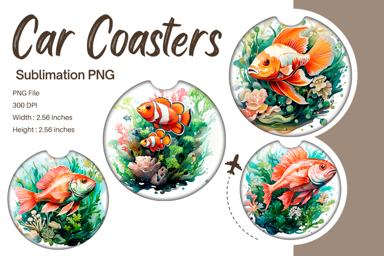 Fish Car Coasters Accessories Printable Nemo Keychains_139