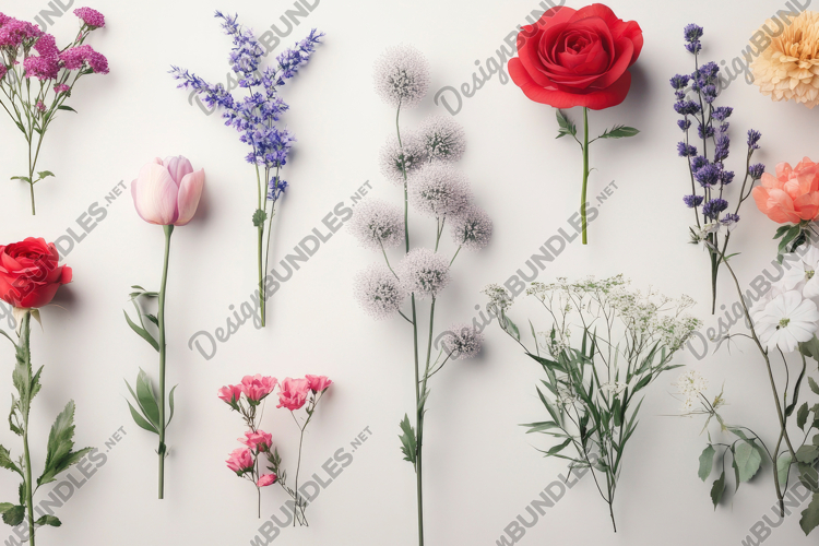 Different Colorful Flowers Background Wallpaper