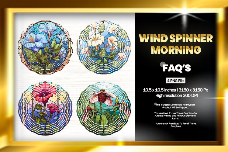 Morning Wind Spinner Sublimation - 04 Variations example image 1