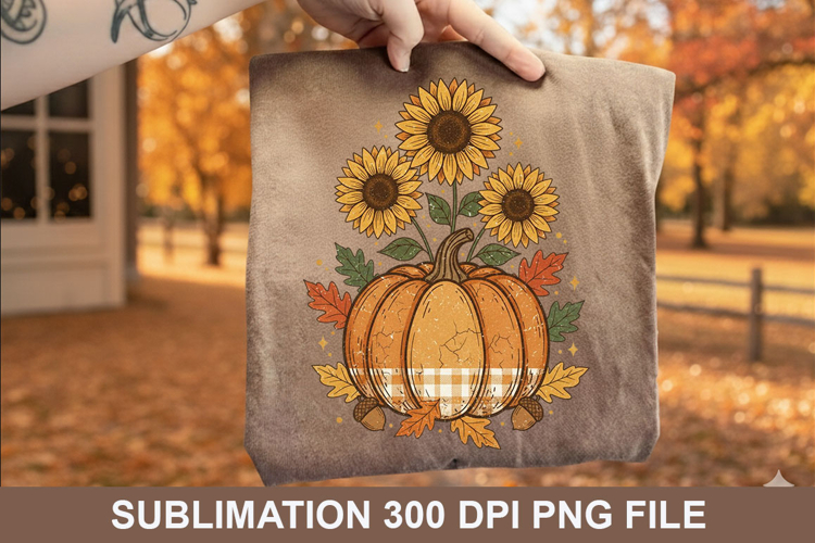 Pumpkin Sublimation - Halloween PNG Design