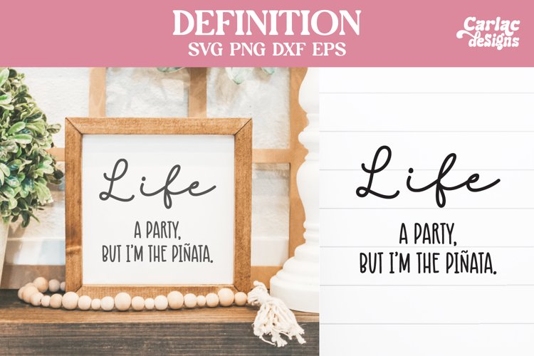 Life Definition SVG Cut File and Sublimation