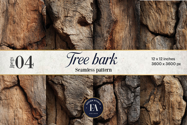 Tree Bark Digital Paper 4 JPEG
