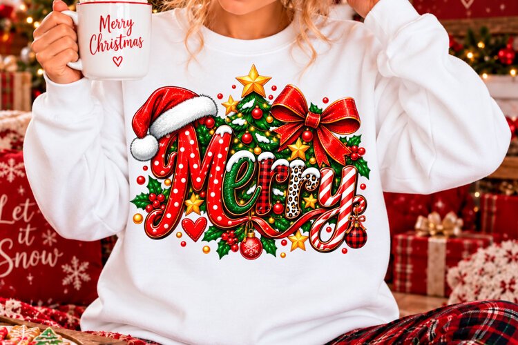 Trending Merry Christmas Shirt Sublimation Png example image 1