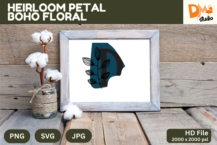 Boho Floral Svg Image 8
