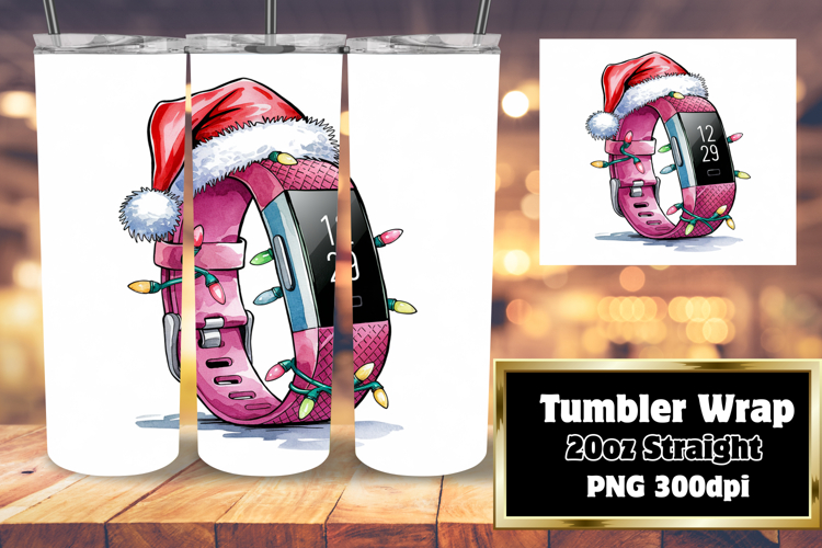 TRENDY 20oz Tumbler PNG Template , Holiday