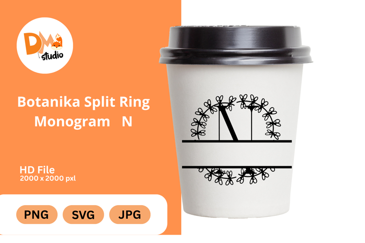 Botanika Split Ring Monogram