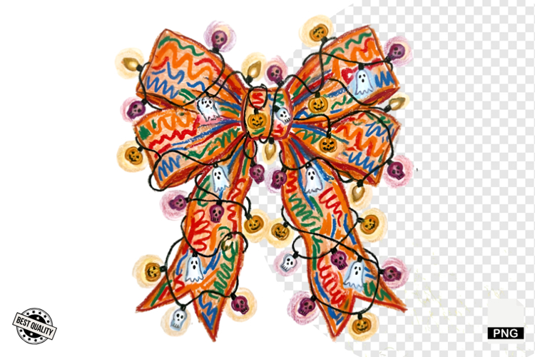 Halloween Bows & Lights Clipart