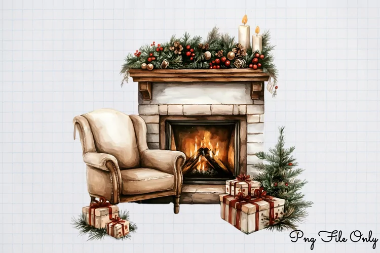 Cozy Christmas Clipart PNG
