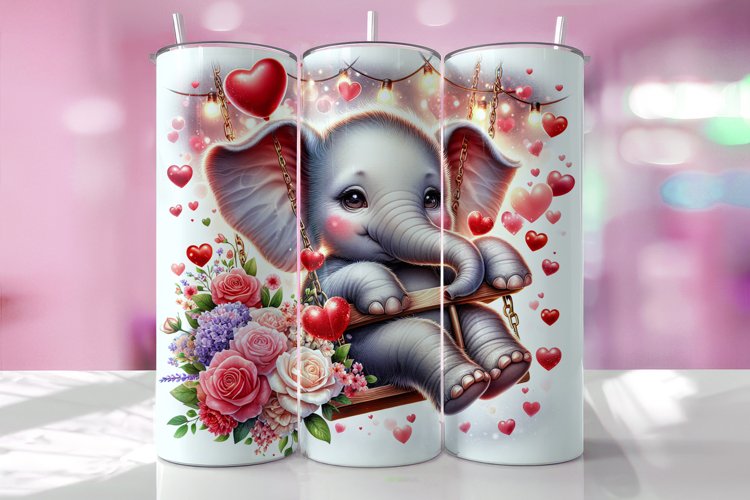 Elephant Watercolor Clipart Image 18