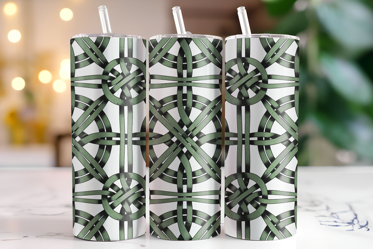 Lattice Pattern Tumbler Wrap | Sublimation | Tumblers