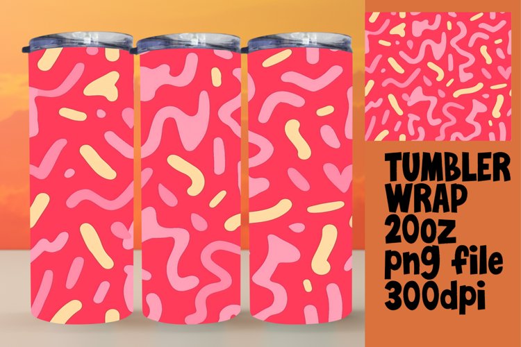 Neon Elegance 20oz Tumbler Art