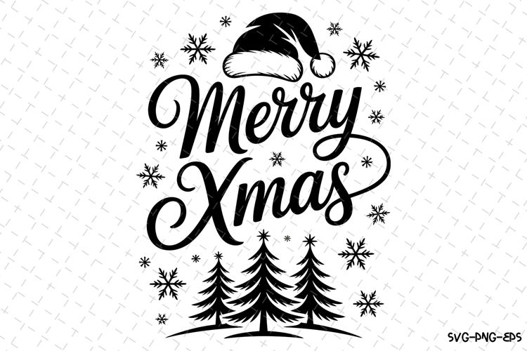 Merry Xmas Svg | Christmas Svg | Svg Cut Files