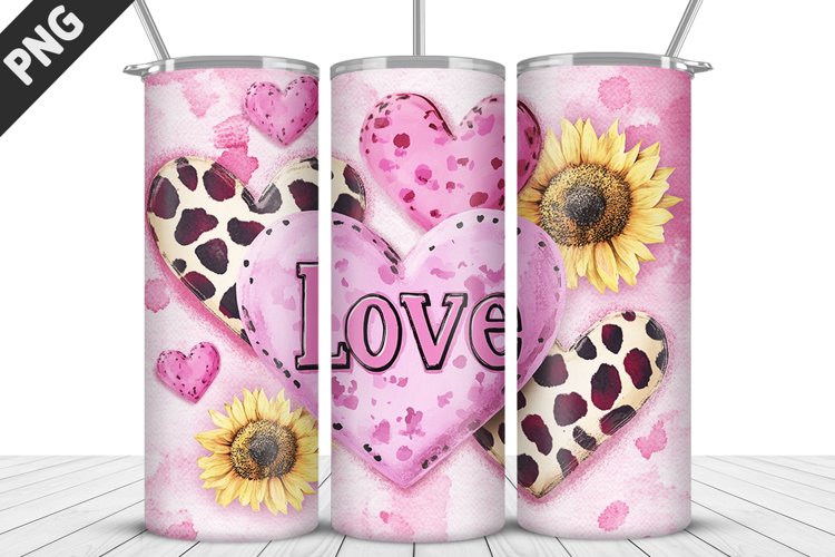 Love Valentines Day Tumbler Design | Valentine Tumbler Wrap