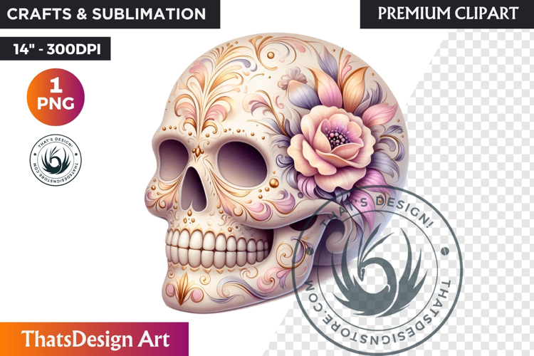 Sugar Skull Clipart Image 14