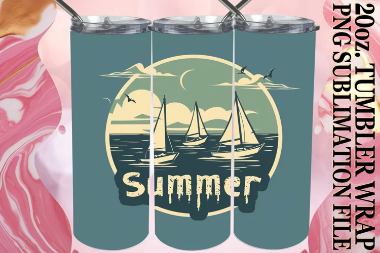 Vibrant Summer Sublimation,Tumbler Wrap 20oz