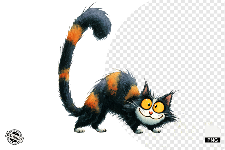 Black Cat Clipart Image 6
