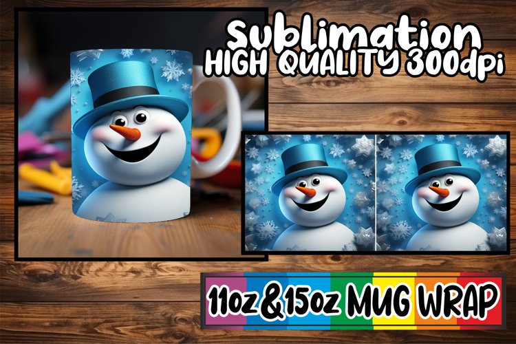 Winters Snowman Charm Mug Wrap - Holiday Special
