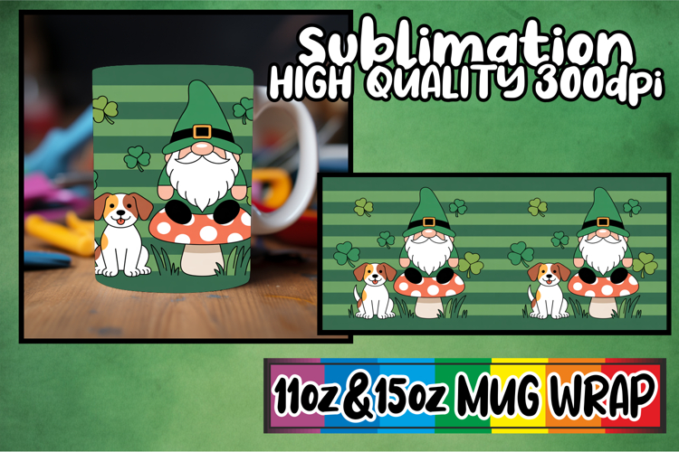 Joyous memories 11oz 15oz sublimation wrap, St Patricks