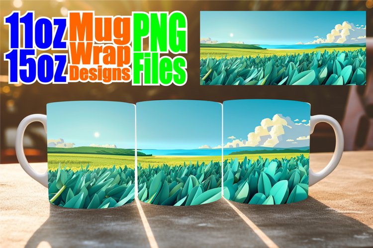 Scenic Springtime Mug Wrap - 11oz   15oz Sublimation