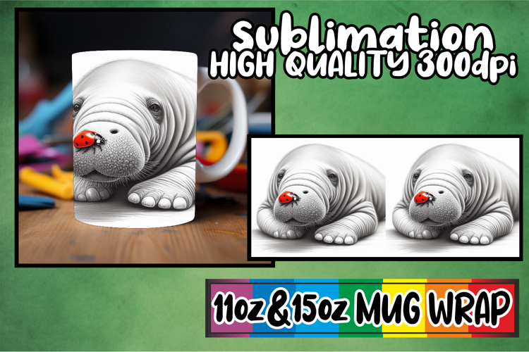 Sweet beginnings sublimation print wrap, Cute Animals