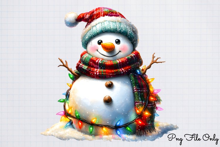 Cute Snowman Clipart Image 24