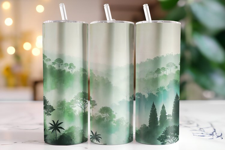 Forest Tumbler Wrap | Sublimation | Tumblers example image 1