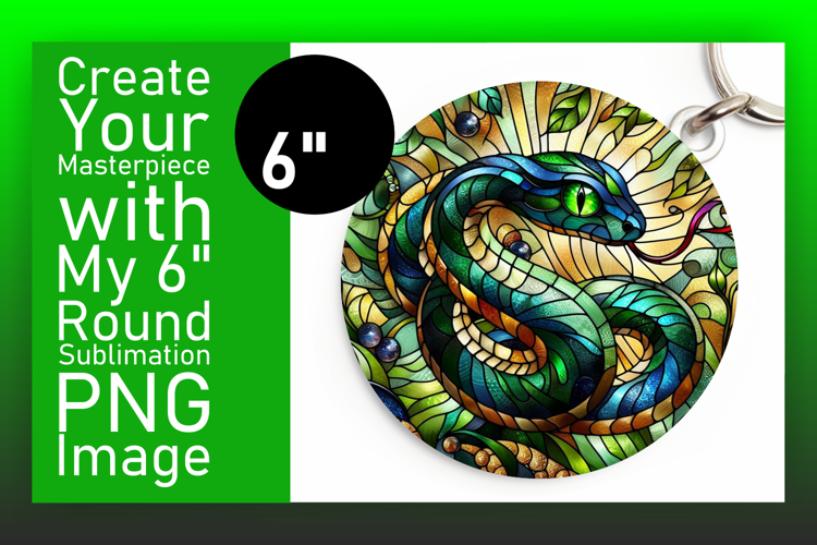 Whimsical Circle Design Keychain Template , Animals