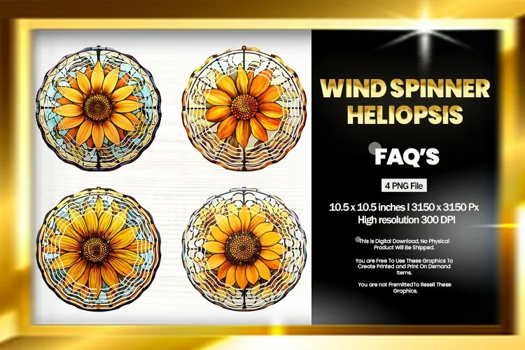 Heliopsis Wind Spinner Sublimation - 04 Variations