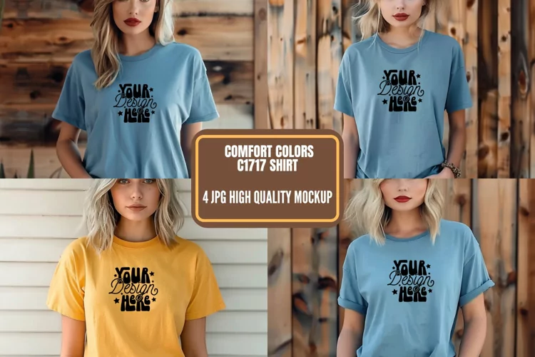 Comfort Colors 1717 Mockups, Comfort Color Mockup