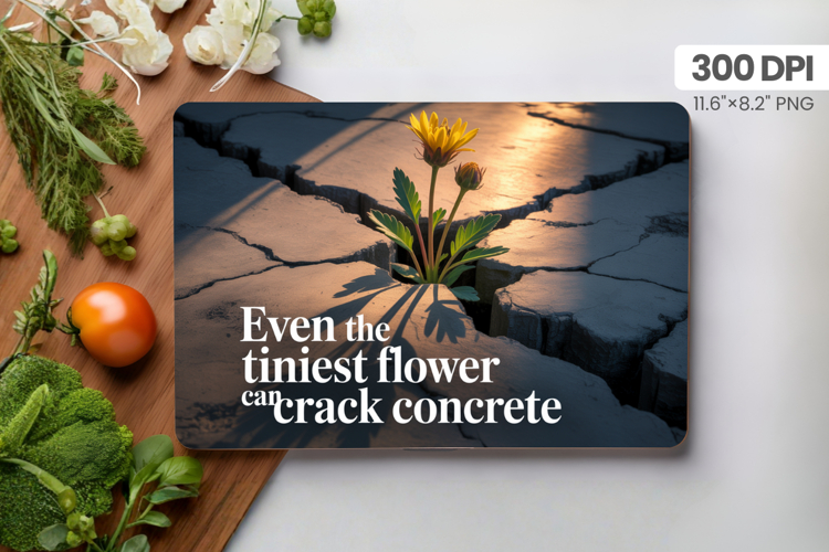 Inspirational Quotes Cutting Board PNG Design, Motivational