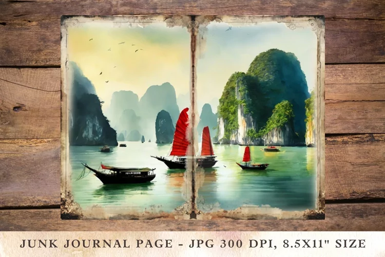 Printable Junk Journal Pages Vietnam