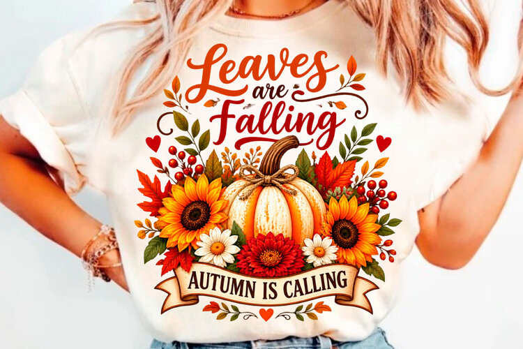 Fall T-shirt design PNG Thanksgiving quotes PNG example image 1