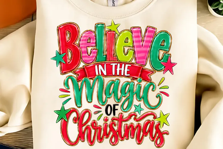 Believe In The Magic Of Christmas PNG, Merry Christmas PNG