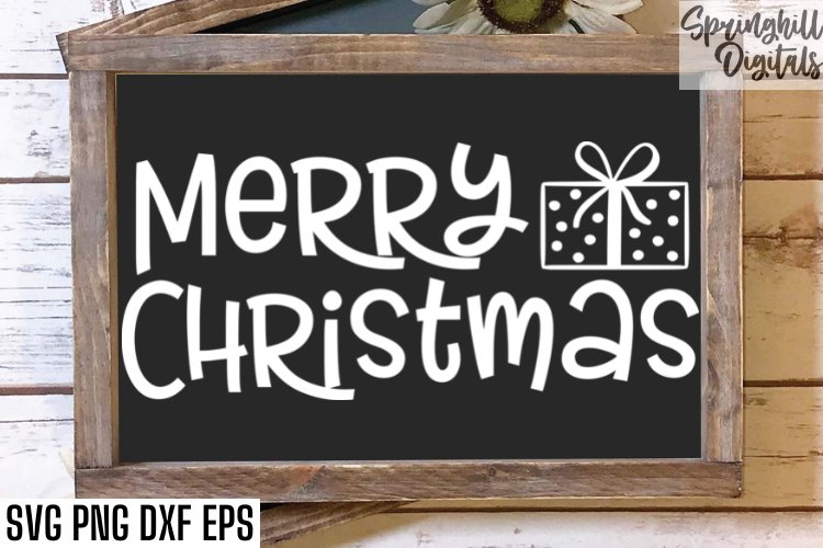 Merry Christmas Sign Svg Files| Holiday Decor Cut Files