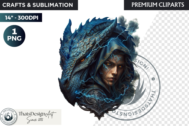 Fantasy Dragon wizard clipart, sorcerer, spellcaster, mage