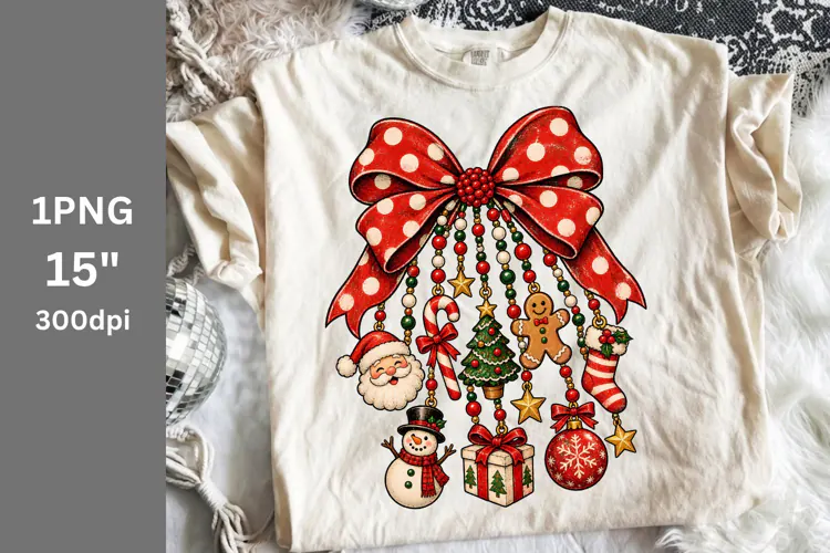Christmas PNG, Winter PNG, Christmas Bow PNG