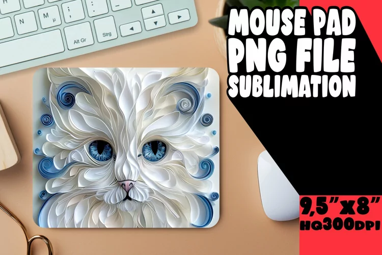 Meow Majesty 3D Mouse Pad - Cat Lover