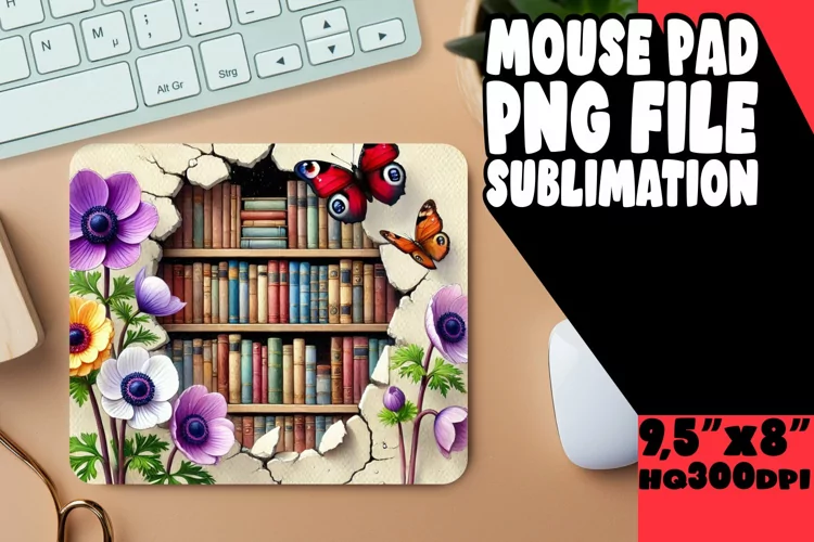 CHEERFUL MOUSE MAT PLAYFUL DESIGN, Books
