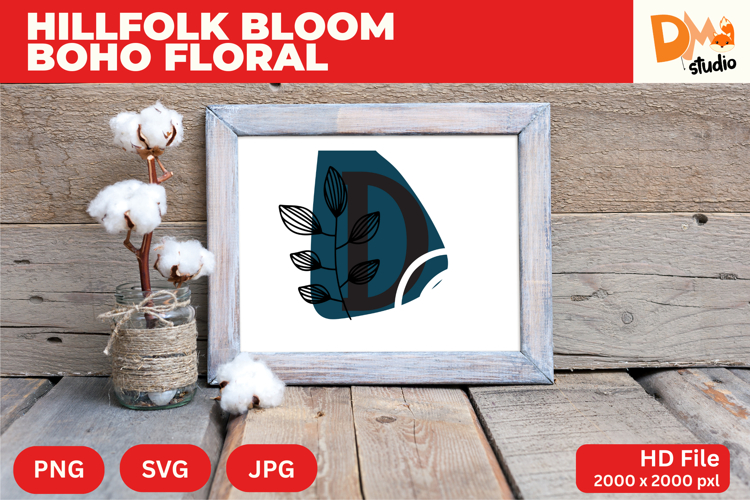 Boho Floral Svg Image 20