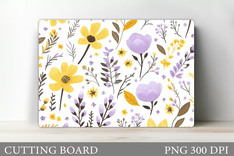 Flowers Cutting Board Design. Flowers Kitchen Cutting Board