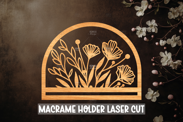 Macrame Holder Laser cut, Home decor Laser Cut