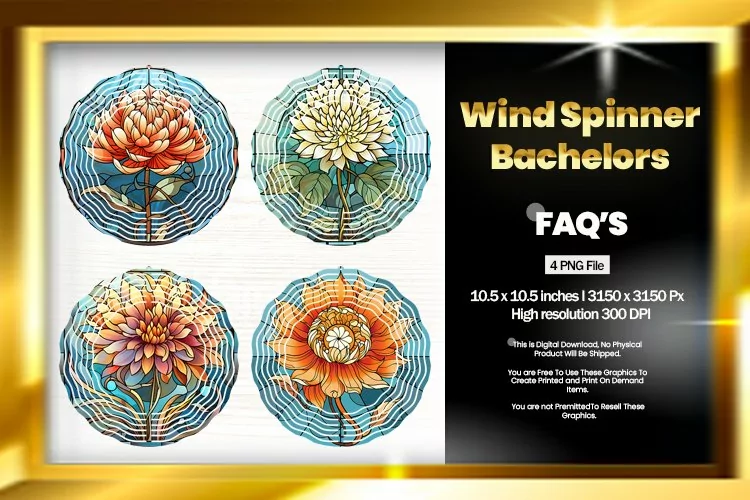 Bachelors Wind Spinner Sublimation - 04 Variations