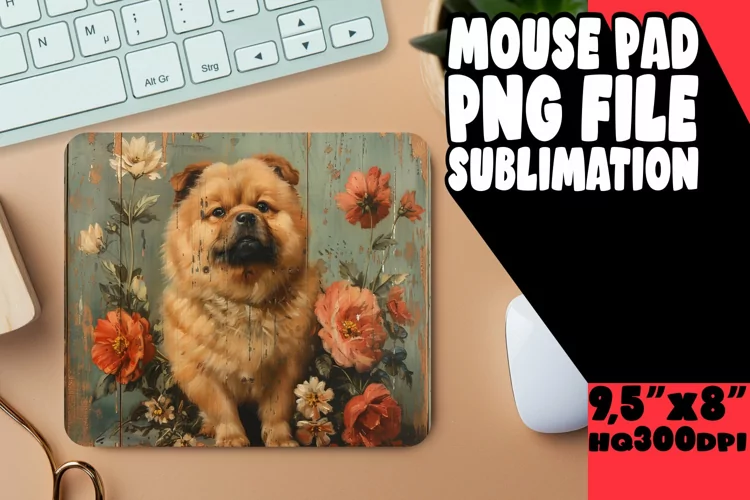 Holiday Dog Sublimation Desk Pad