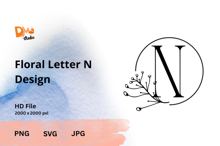 The Floral Letter Design