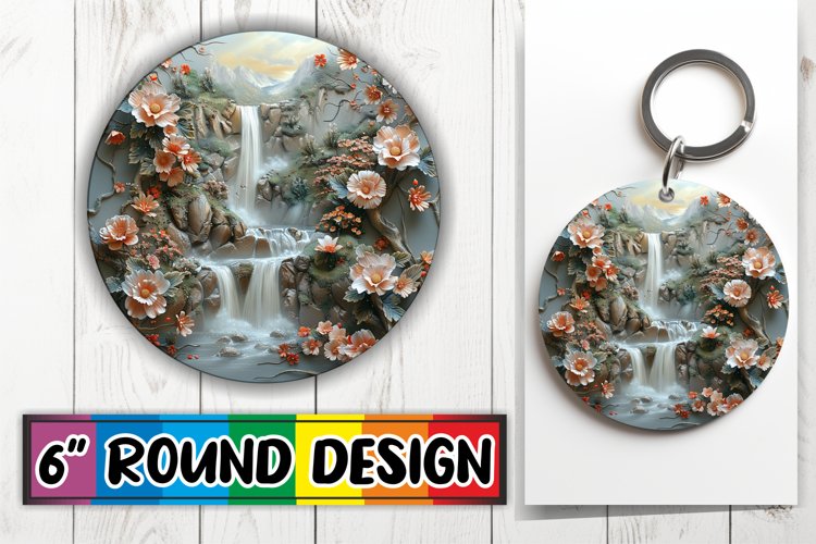 Round Ornament Sublimation Selection example image 1