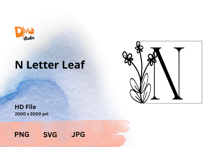 Letter Leaf Monogram