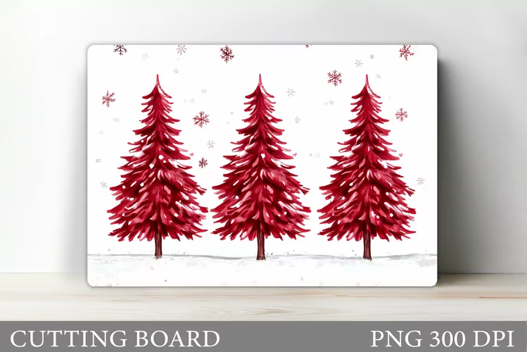Christmas Tree Cutting Board. Christmas Tree Sublimation