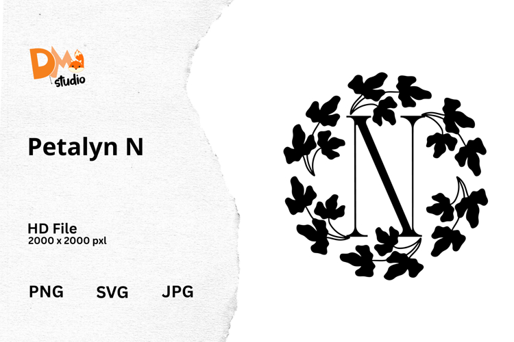 Floral Monogram Letter Svg Image 18